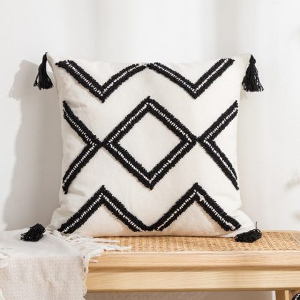 Embroidery Decorative Cushion Pillowcase Boho Style